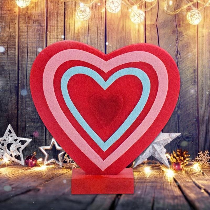 Eye catching Heart Desktop Decoration Delicate Heart Item Tabletop Accessory For Holiday And Party Decorations