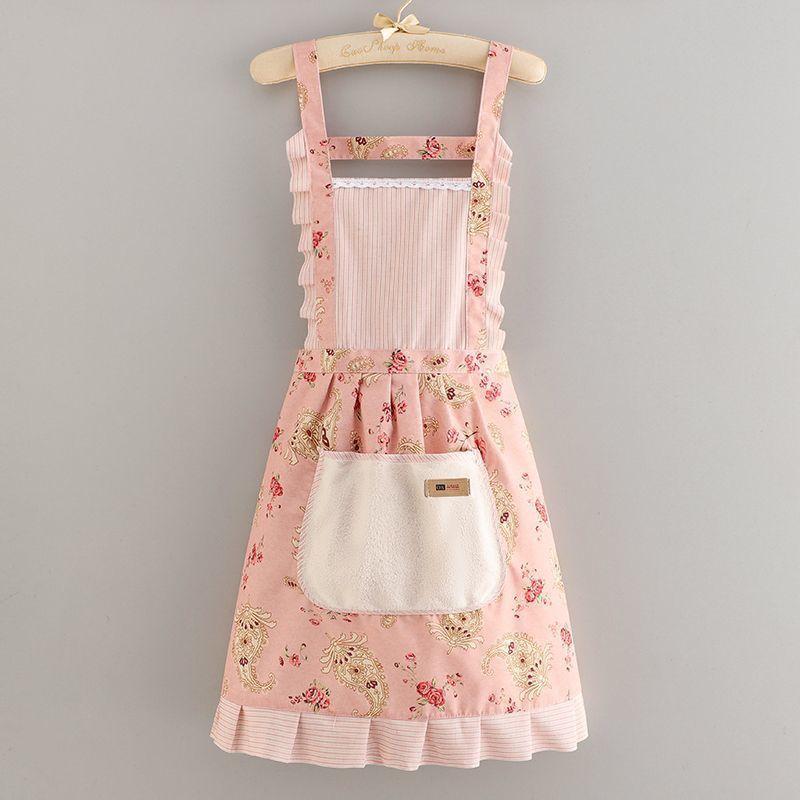 Kitchen household cooking apron anti-fouling and dirt-resistant adult work apron work clothes women