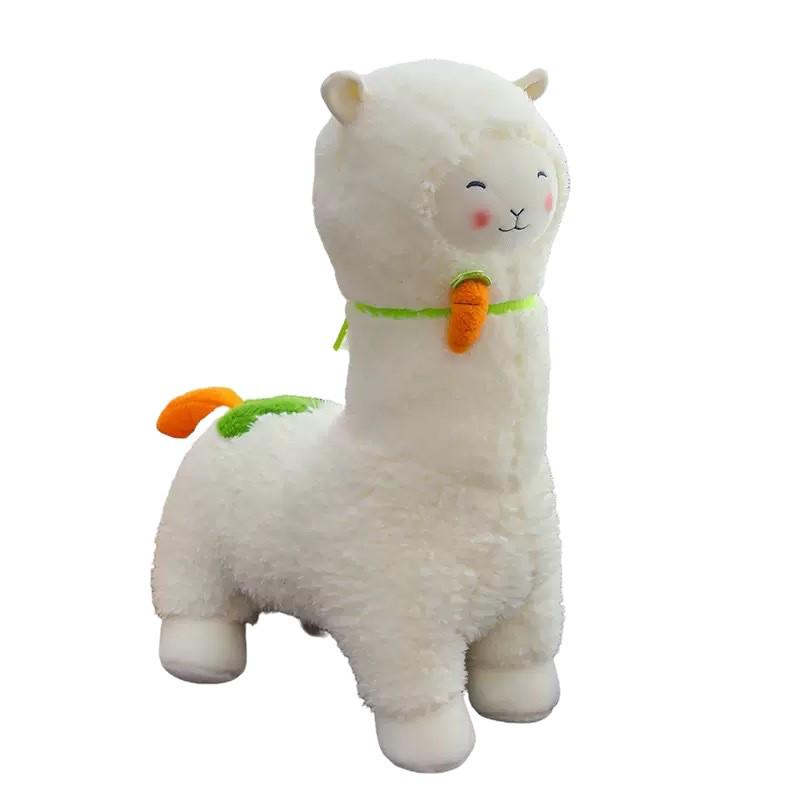 Carrot Alpaca Plush Hug Pillow - Cartoon Figure Toy Gift for Girls