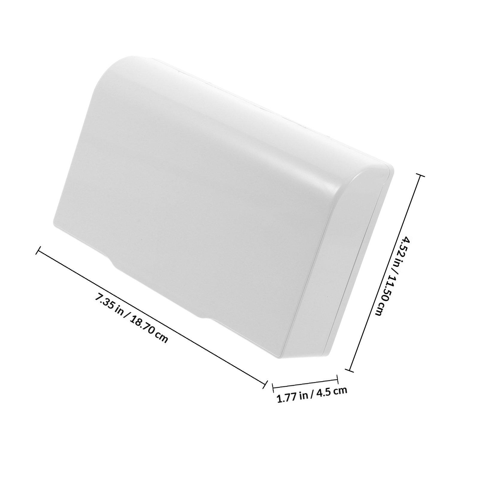 Waterproof Socket Cover for Outdoor Use Adhesive Mounting Electrical Outlet Box Cover Protection for Multiple Appliances белый