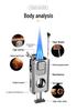 Triple Jet Cigar Lighter with V-Cutter & Puncher