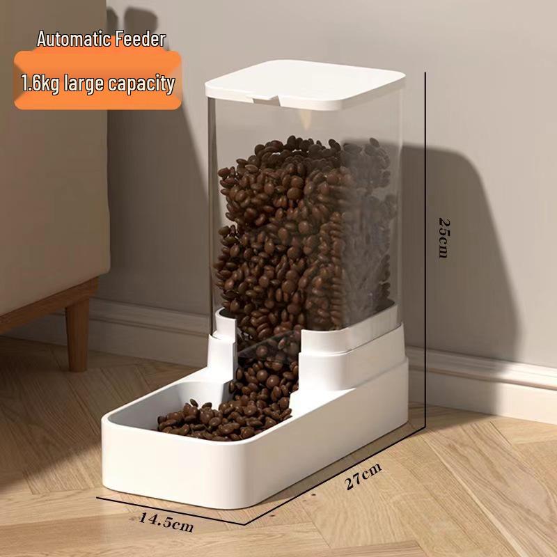 Automatic Pet Water and Food Dispenser - Cat & Dog Bowl and Tray Set