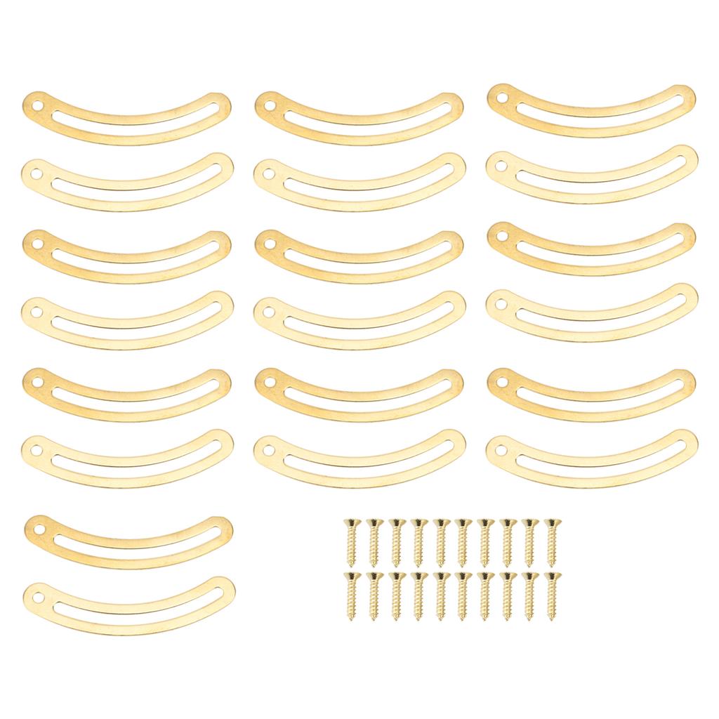20PCS Lid Support Hinges with Screws Recurved Rod Hardware Lid Stay Hinge for Cabinet Jewelry Box