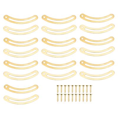 20PCS Lid Support Hinges with Screws Recurved Rod Hardware Lid Stay Hinge for Cabinet Jewelry Box