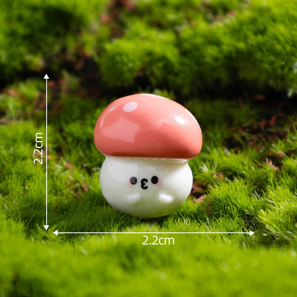 7 PCS Micro Landscape DIY Mushroom Decoration Set