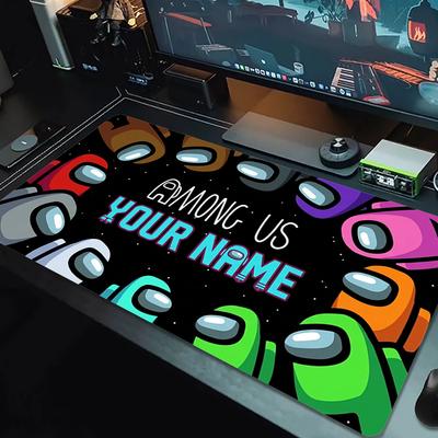 Tappetino per Mouse Personalizzato Among us Grande Cuscino per Tavolo da Gioco Antiscivolo Laptop Tablet Mousepad Grande Tappetino XXL Mini PC Tappetino da Gioco Con bordo bloccato_XIA