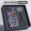 Oil Painting Flower Hand Strap Case For iPhone 17 Pro Max iPhone 16 15 14 13 Pro Max Magnetic For Magsafe Hybrid TPU+PC Matte Cover