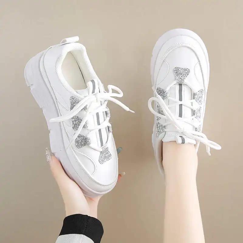 Fashion Rubber Sole Khaki Autumn Women's Boots Tennis Women's Low Sole Sneakers Shoes White Sport Zapatiilas Leisure Specials