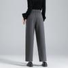 Women's Commuter Tapered Harem Pants with Asymmetric Pleats