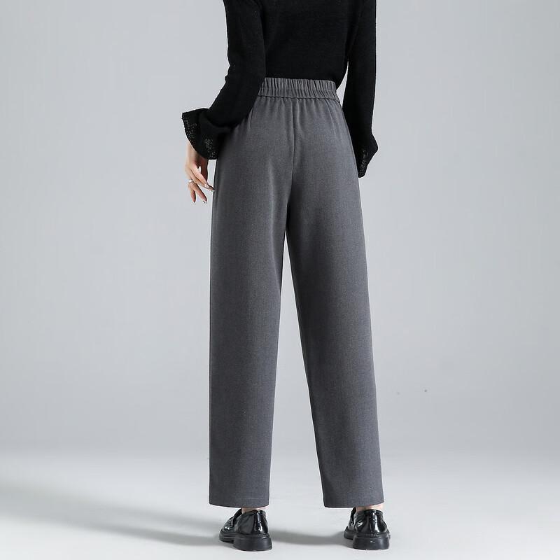 Women's Commuter Tapered Harem Pants with Asymmetric Pleats
