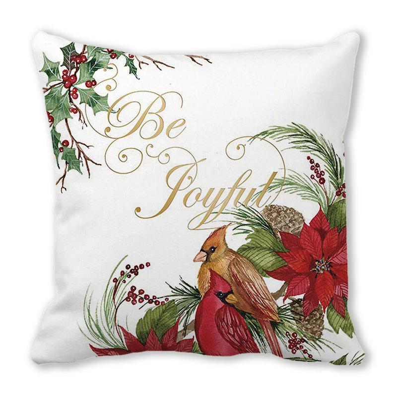 Tema de Crăciun Atmosfera de Crăciun Model imprimat Husă de pernă Acasă Sufragerie Canapea Pernă decorativă Husă de pernă 45x45cm