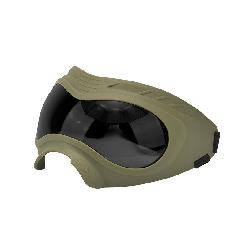 Dog Goggles UV Protection Windproof Dustproof Anti-Fog Dog Sunglasses Large Medium Dogs Lightweight TPE Frame Adjustable Strap