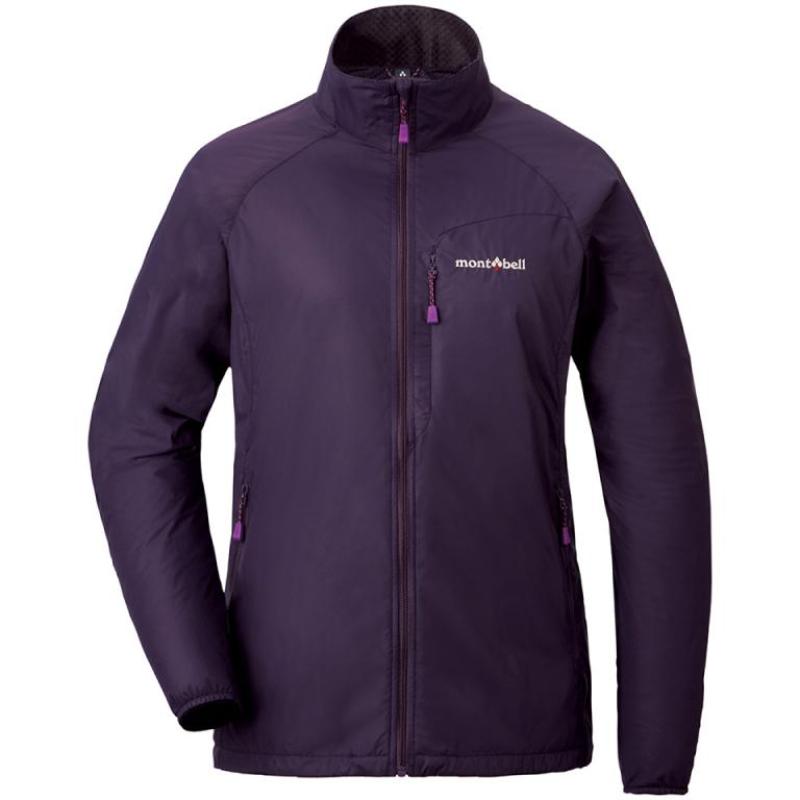 

MONTBELL Однотонная Уличная Ветрозащитная Теплая Легкая Многокарманная Куртка с Воротником-стойкой Женская M