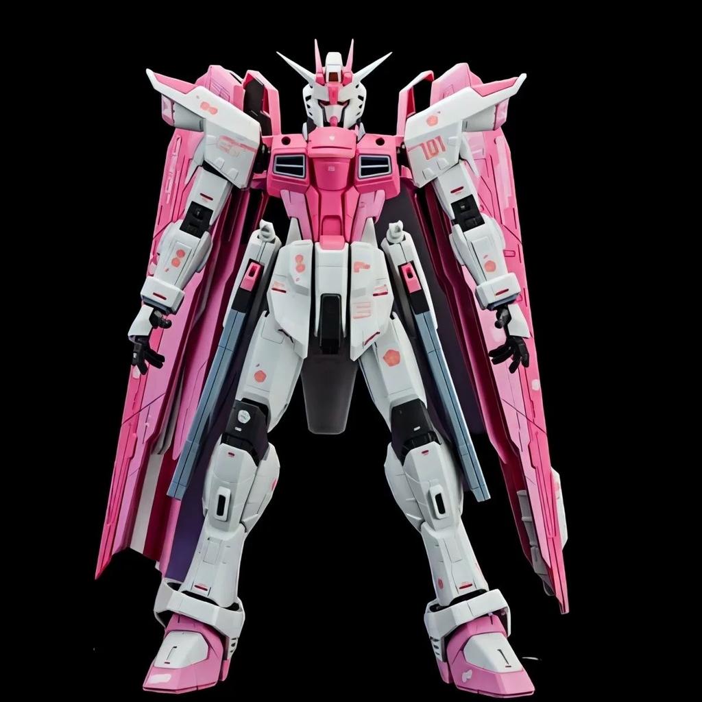FM 1/100 ZGMF-X10A Freedom Ver.GCP Matte Spray Sakura Color Assembly Model Kit With Water Decals Action Figure Anime Mecha Toy