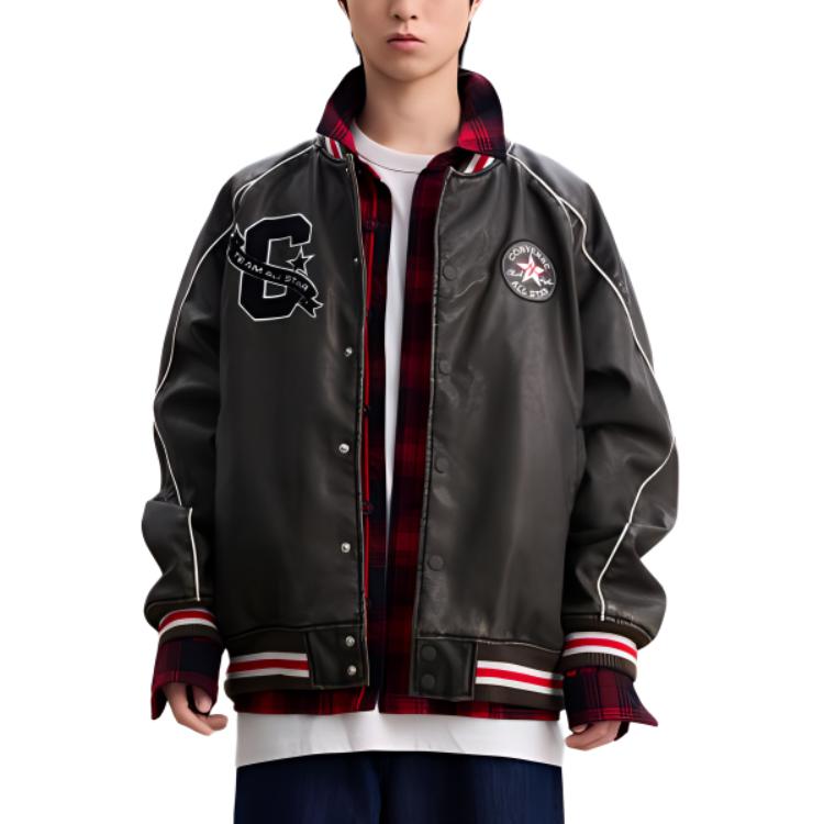 Converse All Star AW24 Baseball Jacket Men's Army Green 10028110-A01