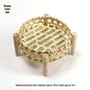Handmade Bamboo Woven Basket Set - Round Winnowing Basket and Snack Plate for Hotel or Restaurant Use