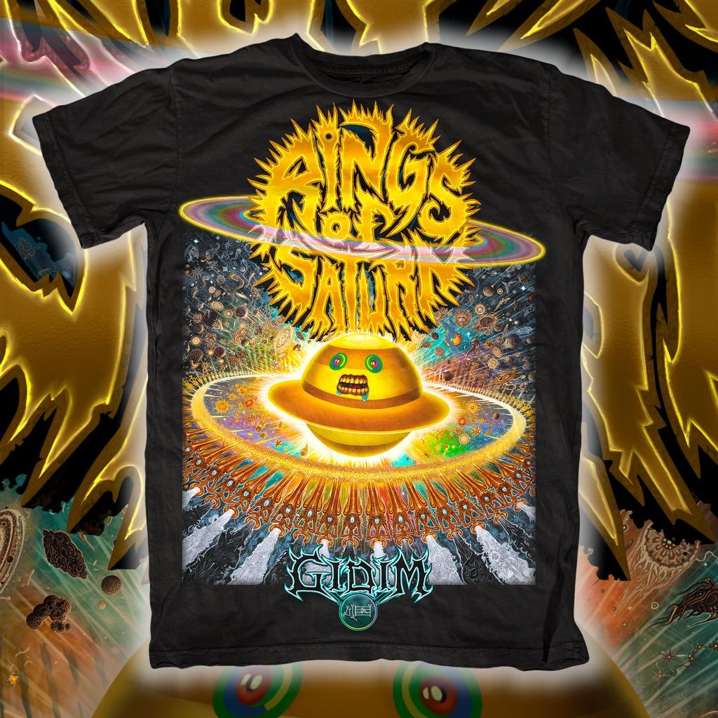 2026New Rings of Saturn Band Graphic Cotton T-shirt Unisex Summer Short Sleeve Fashion Brand Tee Luxury Casual Vintage Retro Top