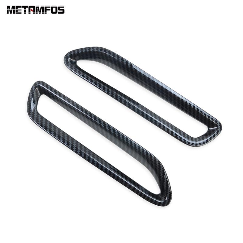 For Toyota Sienna   Carbon Fiber Fog Tail Light Lamp Cover Trim Foglight Foglamp Protector Bezel Accessories Car Styling