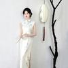 White sleeveless national style new Chinese Suzhou long cheongsam improved young women's high sense can be worn daily in summer