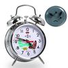 Alarm Clock Vintage Mechanical Manual Table Clock Tabletop Bedroom Decoration Watch Metal Bedside Clock Chicken Pecking Rice