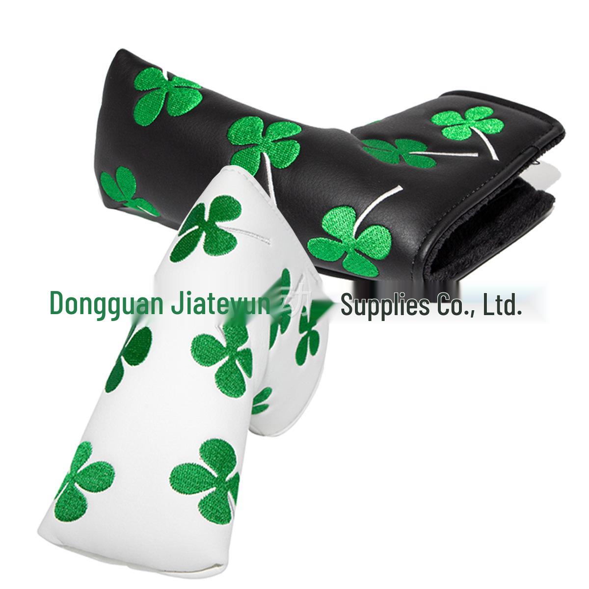 

Four-Leaf Clover Embroidered Velcro Putter Cover - Golf Accessories In Stock Putter чёрный