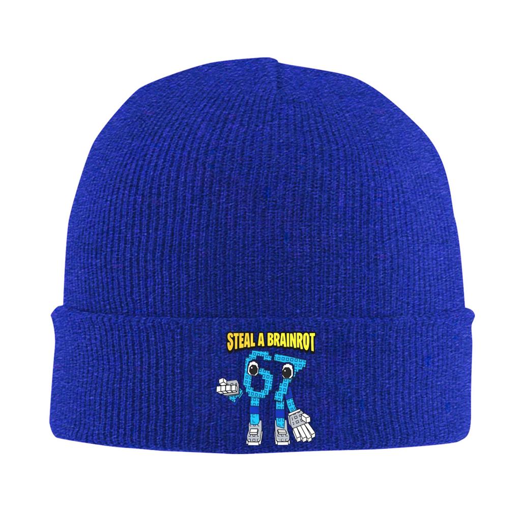 Steal a Brainrot Six Seven 67 Italienischer Brainrot Gaming Hut Herbst Winter Skullies Beanies Baggy Mützen Unisex Acryl Mütze