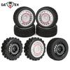 4Pcs RC Rally Tires Glued On Road Tyre Wheels with 12mm Hex for Tamiya TT02 TT-01 XV01 PTG-2 DF-03 WR8 Racing Car Upgrades