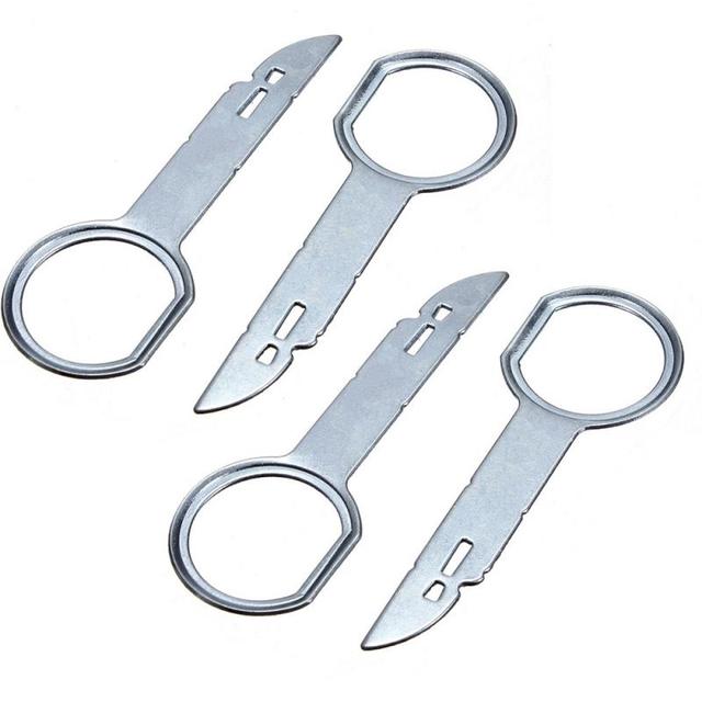 

Для VW DOUBLE DIN CD стерео радио ключи для снятия извлечения разблокировки инструменты X4 инструмент для разборки автомобиля специальный инструмент для разборки