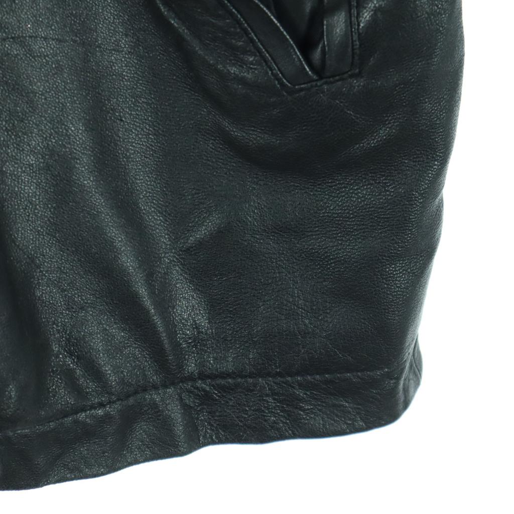 STRATH CONAR Long Sleeve Leather Coat M Black Men's Used