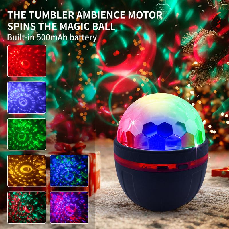USB LED Galaxy Ball Projector Night Light with Remote Control, Home Ceiling Party Atmosphere Decor Lamp