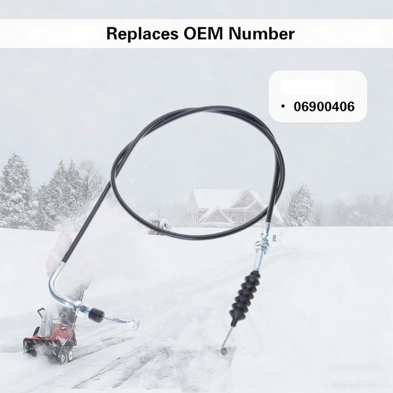 Replacement Cable 06900406 06900018 for Snow Blower Models with 60Inch Length and Stainless Steel Construction