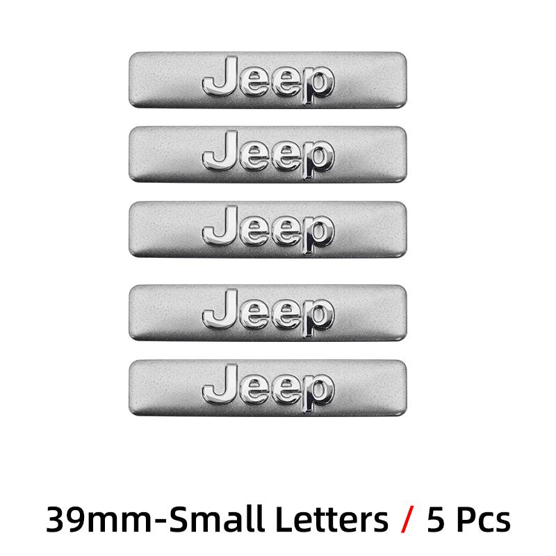 26mm 39mm Car Metal Logo Key Emblem Sticker Decoration For Jeep Renegade Compass Grand Cherokee Wrangler Patriot Rubicon Liberty AMW1
