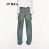 MO&Co. Washed Mid-Low Waist Jeans