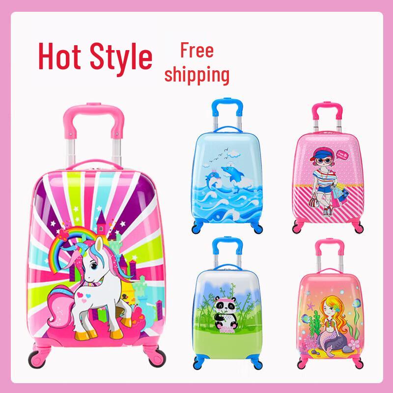 Playful Youth 18-inch Kids Rolling Suitcase