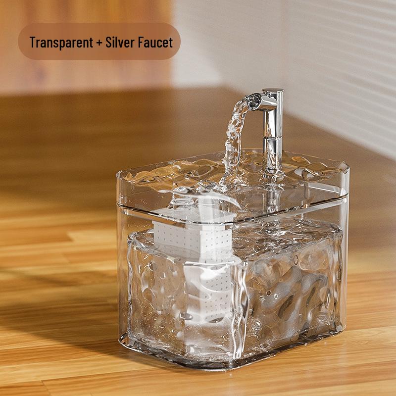 Smart Cat Water Fountain with Automatic Filtration and Large Capacity