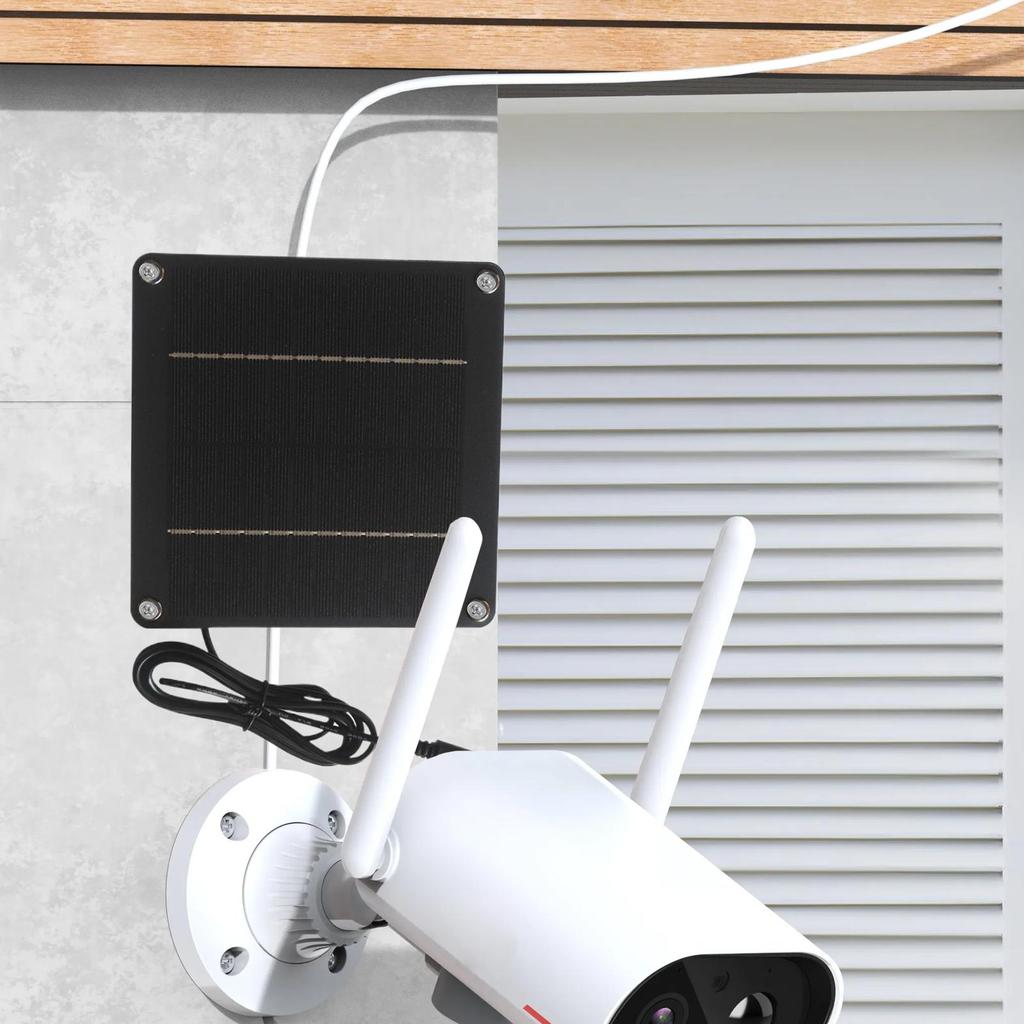 Solar Panel For Outdoor Lights 24W 12V Patio Solar Panel Waterproof With 5521 DC Port For Porch Lamp Outdoor Patio Garden