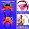 Halloween Felt Headband Glow in The Dark Pumpkin Ghost Bat Eyeball Hair Hoop Cosplay Costume Hair Ornament Halloween Night Party