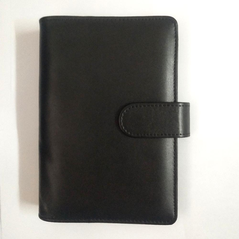 Custom Pu Leather Budget Binder Office Supplies With Buckle Notebook Planner Cover A5 Binder Ring Bound Planner