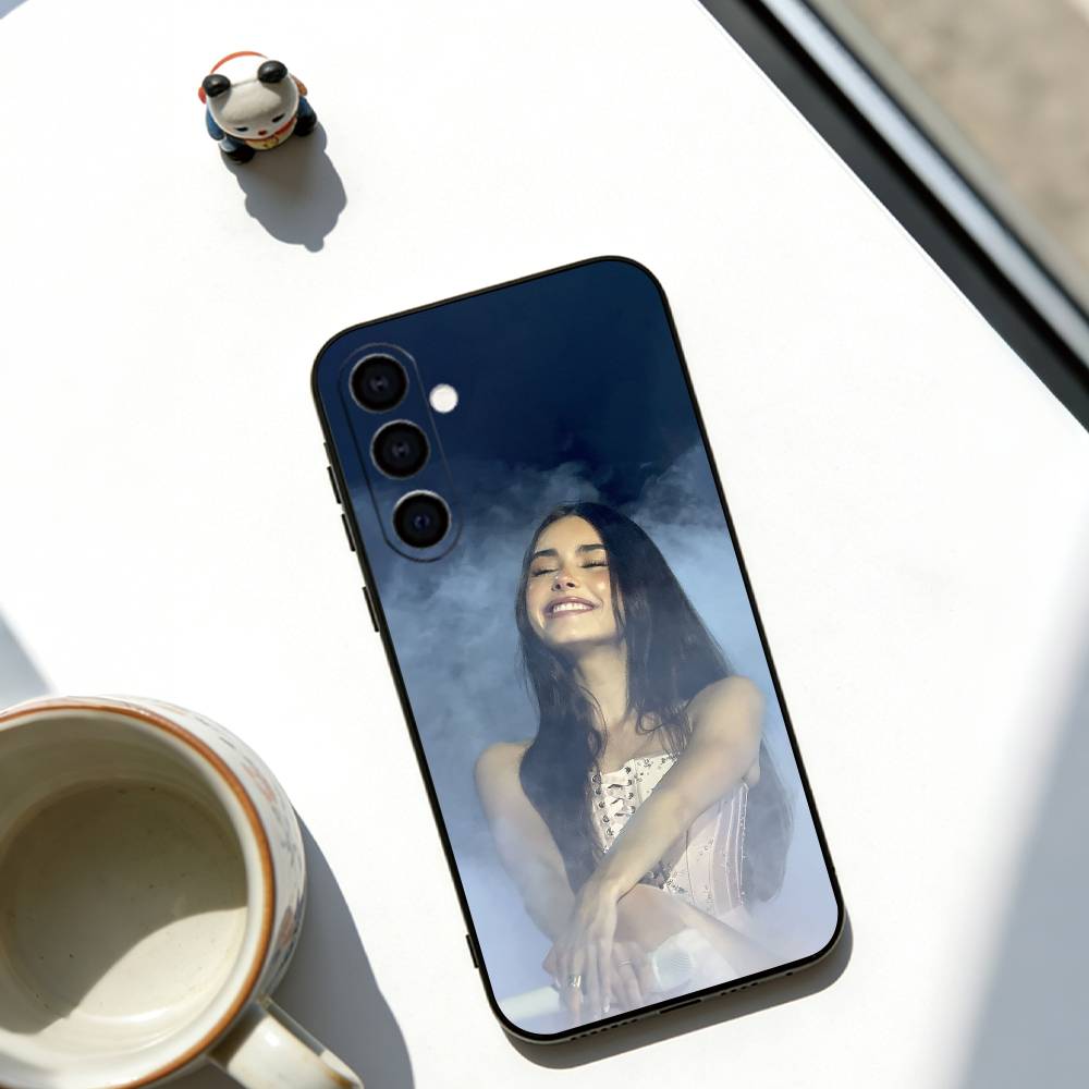 Madison Beer Singer Phone Case For Samsung Galaxy A73,A72,A71,A70,A53,A52,A51,Soft Black Cover