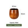 Taza de Cerveza y Taza de Café de Madera Japonesa con Asa - Resistente a Altas Temperaturas, Diseño Creativo