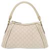 Used AUTHENTIC 282298 Guccissima Scarlet Hand Bag Creme Leather