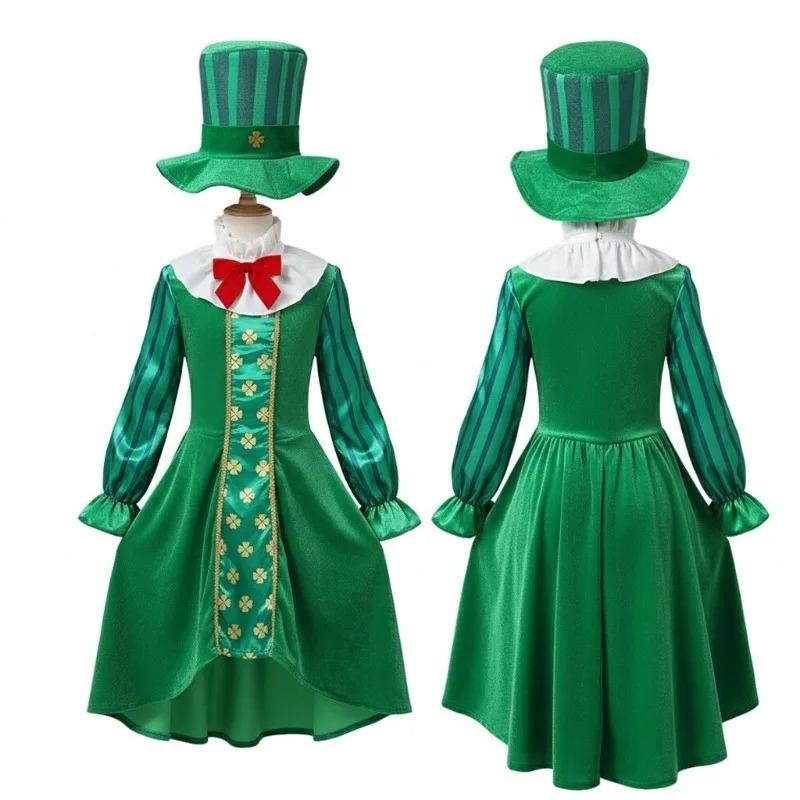 Kinder-St. St. Patrick's Day Ethnisch Cosplay Kostüm Stil Irisches Mädchen Bühnenauftritt Rollenspiel Kostüm