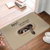 Hey I Just Want to Say Happy Day Crocodile Pattren Front Door Mat Anti-Slip Indoor Doormat Garden Garage Entrance Rug Carpet