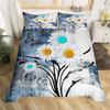 Gelbe Gänseblümchen Bettbezug Set Niedliches Blumen Bettwäsche Set Für Kinder Kind Mädchen Gartenblumen King Bettdeckenbezug Mit Kissenbezug