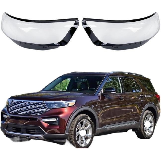 Compatible for Ford Explorer 2020 2021 2022 US Version Front Headlamp Cover Headlight Shell Lampshade Plexiglass Replace Original Lens(Right Side)