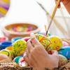 Easter Painting White Foam Eggs Handmade Painting Eggs Kids Gifts Smooth Crafting Unpainted Foam Egg Easter DIY Decorations