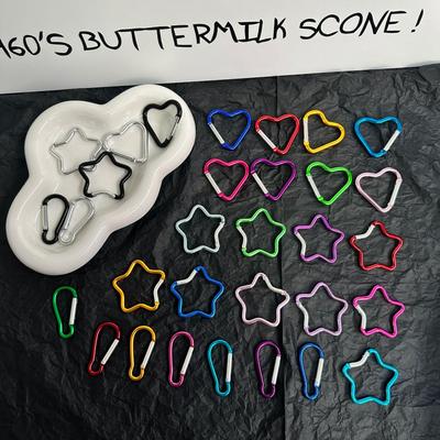 Kleurrijke Miu-Stijl Karabijnhaak Tas Charm Sleutelhanger Ring Veerhaak Sieraden Accessoire