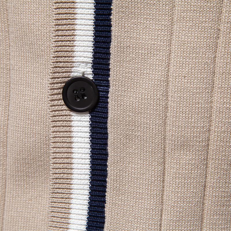 Gant Herbst/Winter Bestickter Neuer Cardigan Herren V-Ausschnitt Langarmpullover Strickjacke