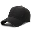 Quick-drying hat Perforated sandwich Baseball cap Summer outdoor night run Reflective strip brim Solid color cap