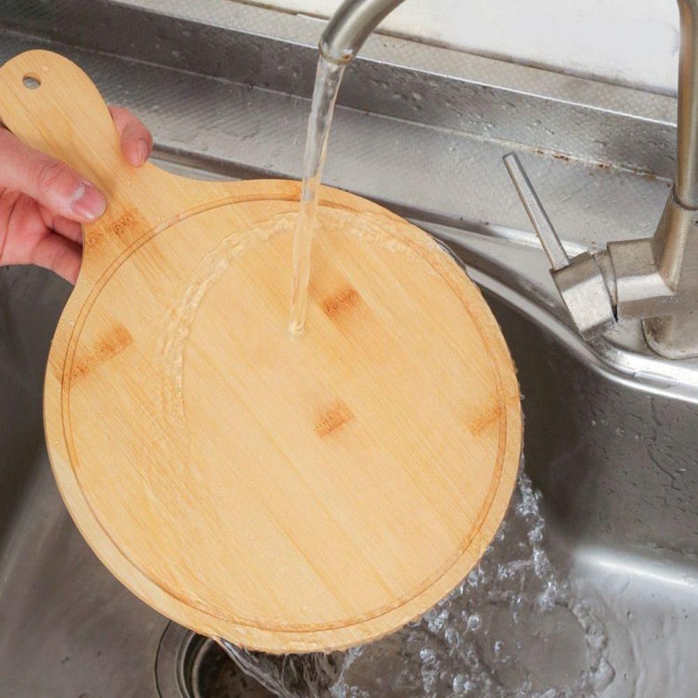Bamboo Bread Serving Board Durable Pizza Making Peel Practical Food Steak Plate  Snack